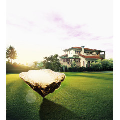 地产海报元素别墅小区