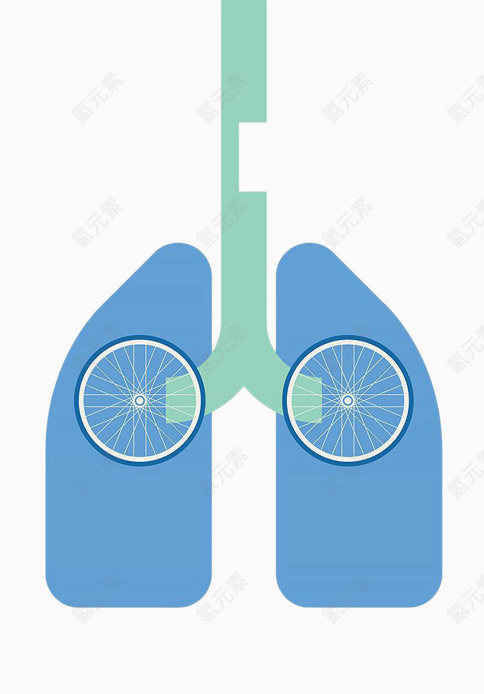 创意海报设计肺部