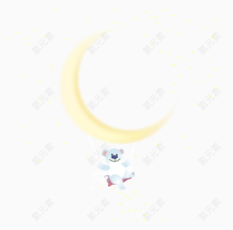 矢量月亮星星