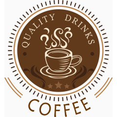 复古优质咖啡标签矢量图
