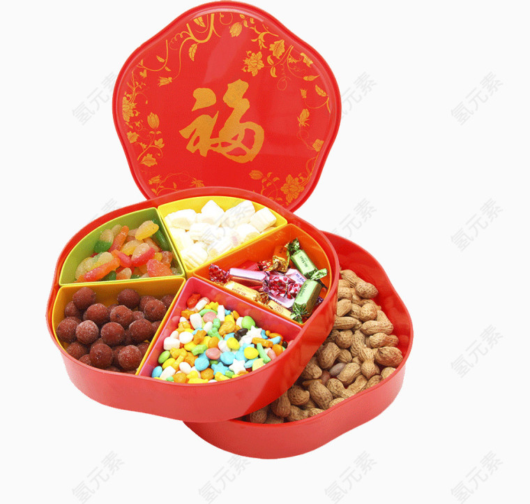 结婚喜庆糖果盒坚果瓜子零食盘