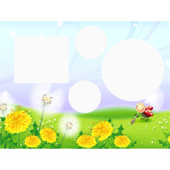 照片春天边框背景元素