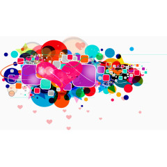 精美的心形潮流图案矢量