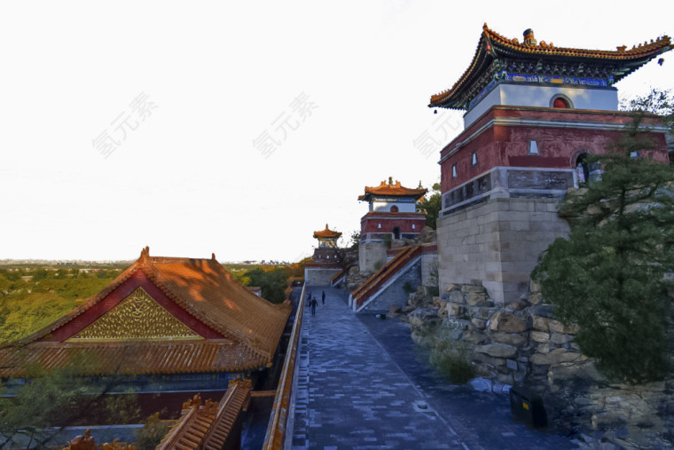 颐和园四大部洲图片