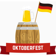 矢量德国啤酒标签