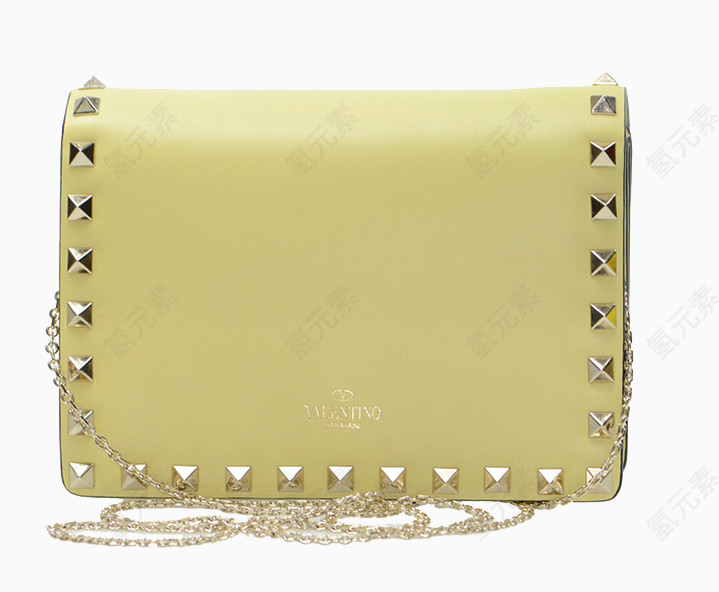 华伦天奴黄色斜挎包