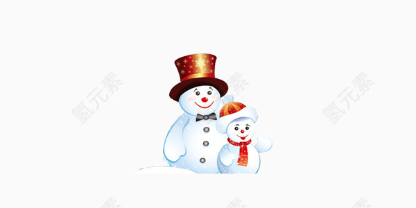 可以雪人素材