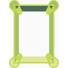 绿色立体矢量表格框素材