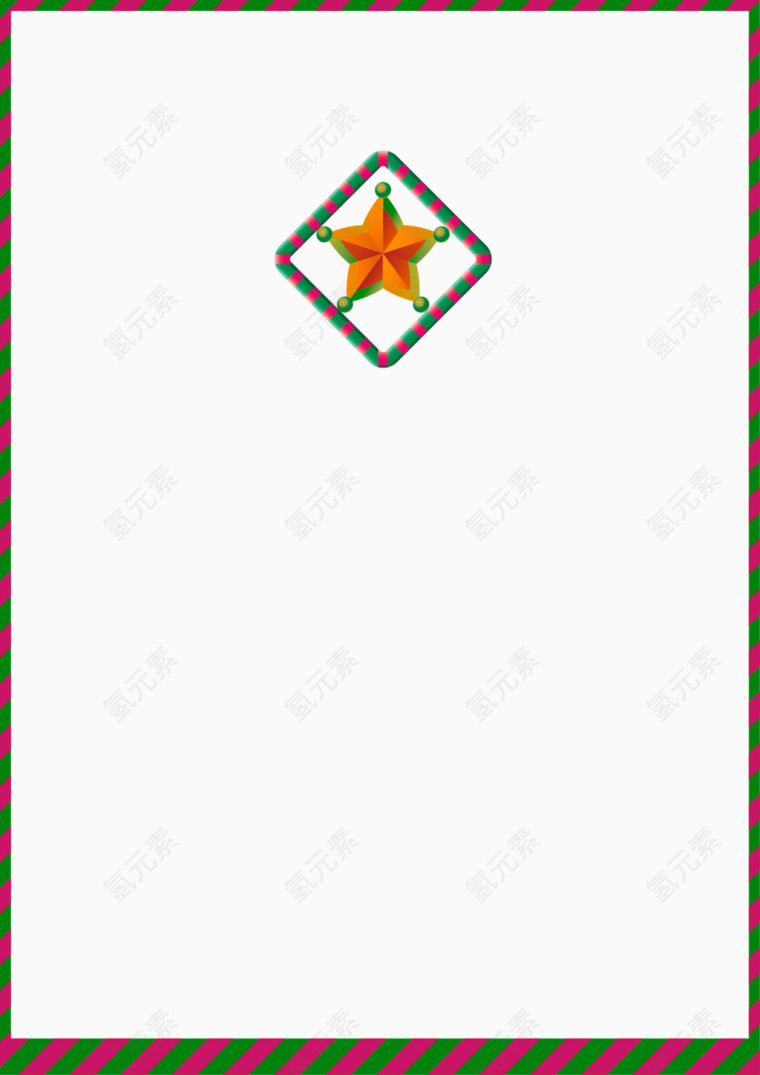 红蓝色糖果五角星边框纹理