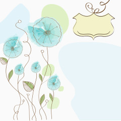 矢量淡雅水彩背景