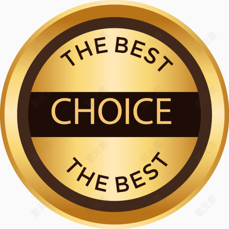 金色优质标签矢量素材