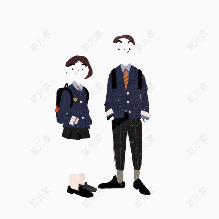可爱抽象手绘孩子