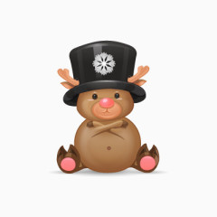 卡通圣诞节小鹿