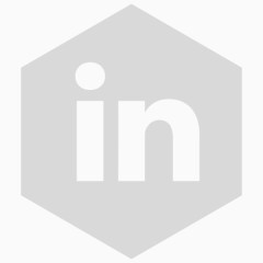 灰色LinkedIn六自由社会图标