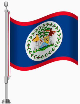 伯利兹国旗免扣素材