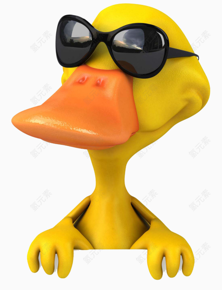 可爱的小黄鸭3D设计