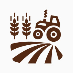 矢量抽象收获小麦