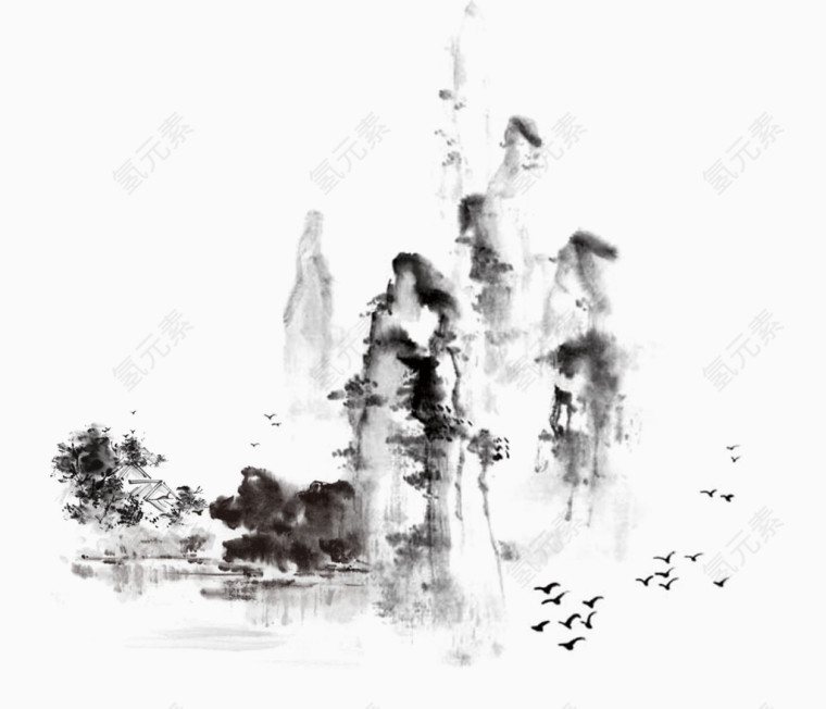 中国风山水