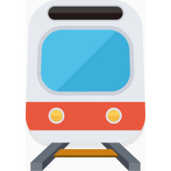 铁路列车矢量图标