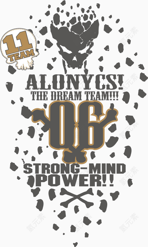 欧美字母数字印花