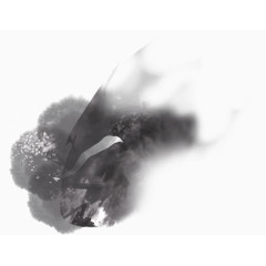 黑色古典水墨意境