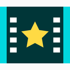 一个胶片上的五角星