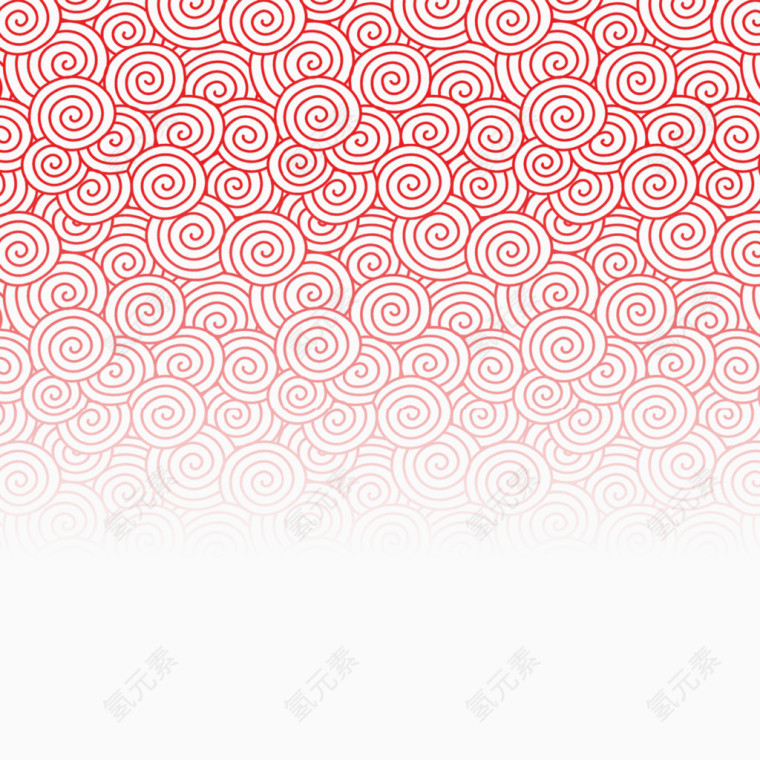 红色花纹