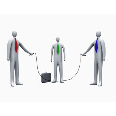 跳绳的商务人士