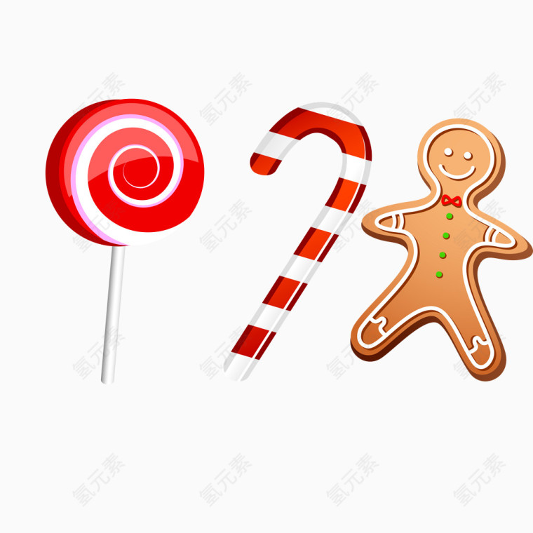 圣诞 礼物 拐杖 节日