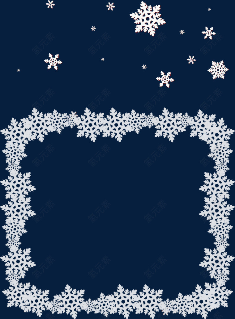 雪花大雪温暖冬素材