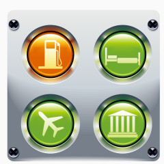 功能按钮png矢量素材