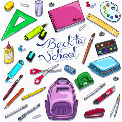 矢量记事本与铅笔