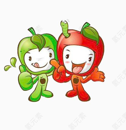 卡通苹果