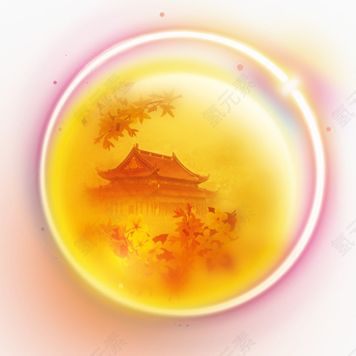 古风圆月