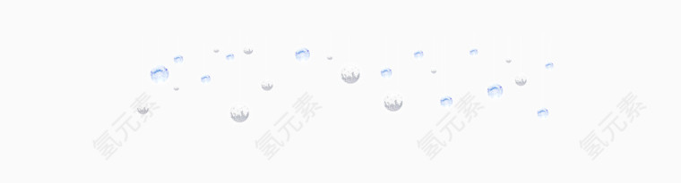 圣诞白色坠饰水晶球