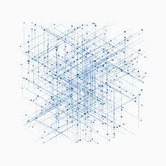 矢量蓝色科技图案
