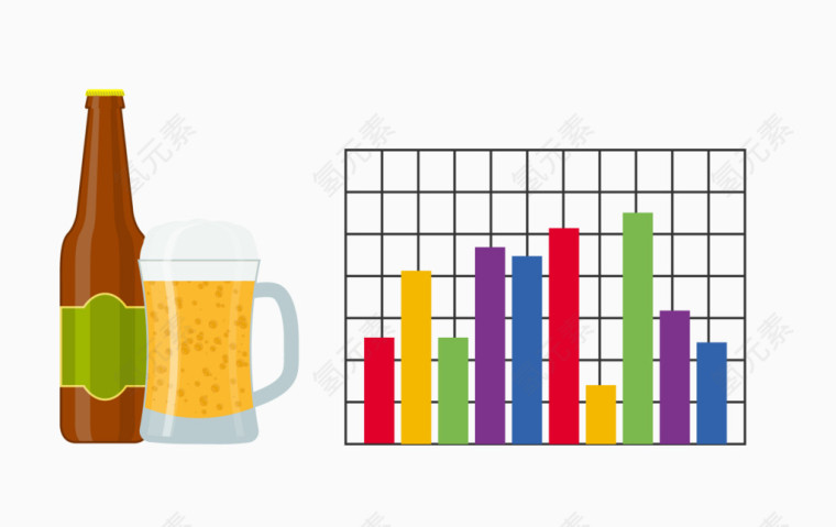 矢量啤酒瓶