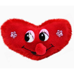 红色心形卡通抱枕