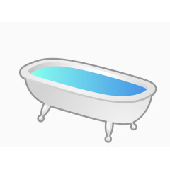 矢量浴缸