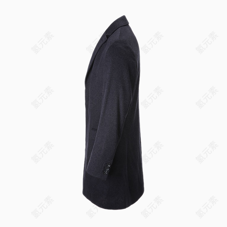 男士黑牌灰色大衣