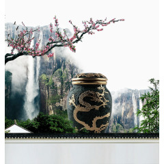 房地产海报元素古董坛