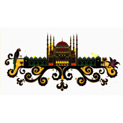 简单新疆花纹图片素材