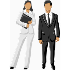 矢量商务人物交谈