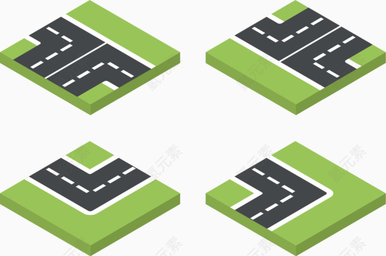 道路设计矢量免费下载