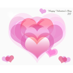 漂浮爱心素材