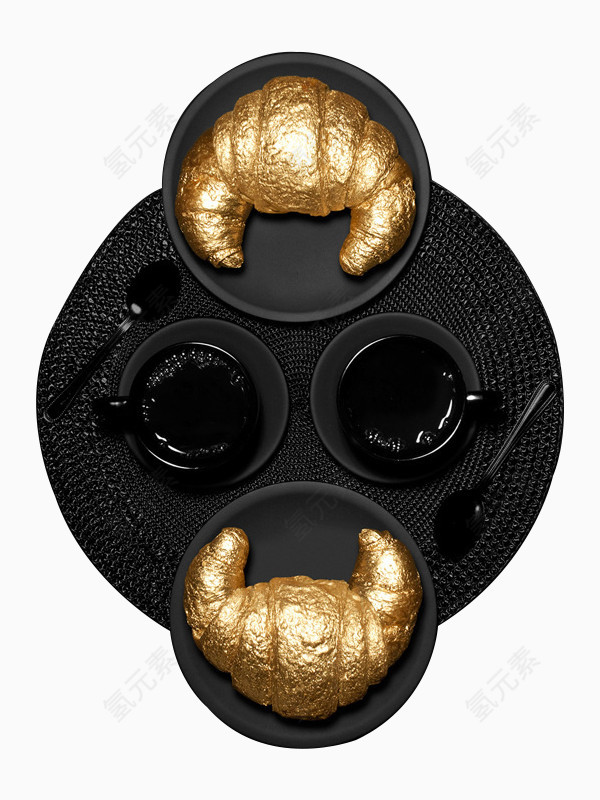 金色牛角包
