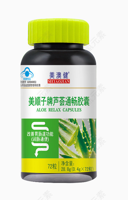 美顺子牌芦荟通畅胶囊