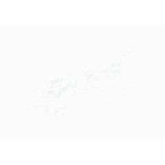 漂浮白色镂空五角星