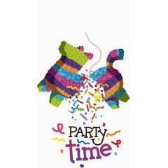 矢量手绘party装饰