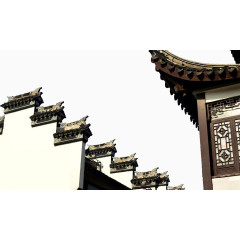 马头墙设计装饰免抠素材免费下载
